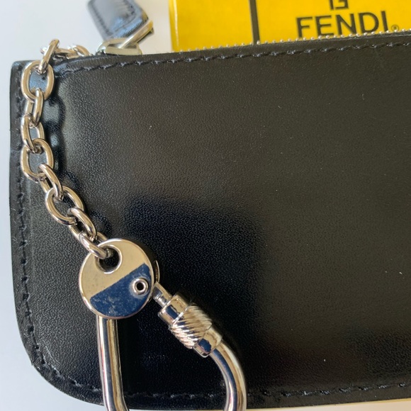 FENDI KEYCHAIN WITH CARD CASE.  VINTAGE FENDI - Picture 5 of 12